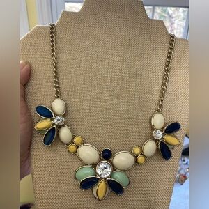 Talbots Statement Necklace Yellow Green‎ Blue